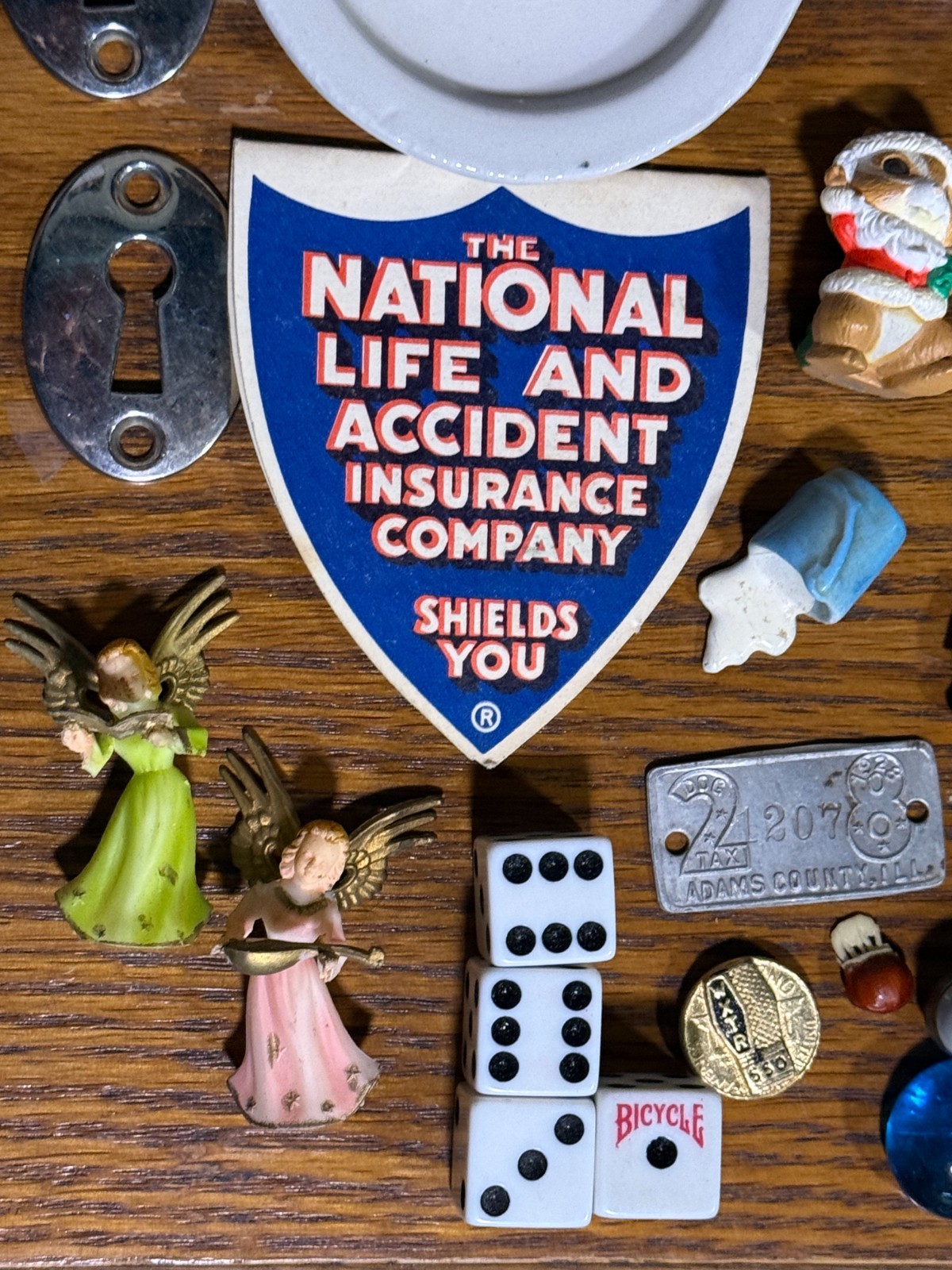 LOT of vintage items – some Kankakee and Adams Co Illinois = SEE PHOTOS