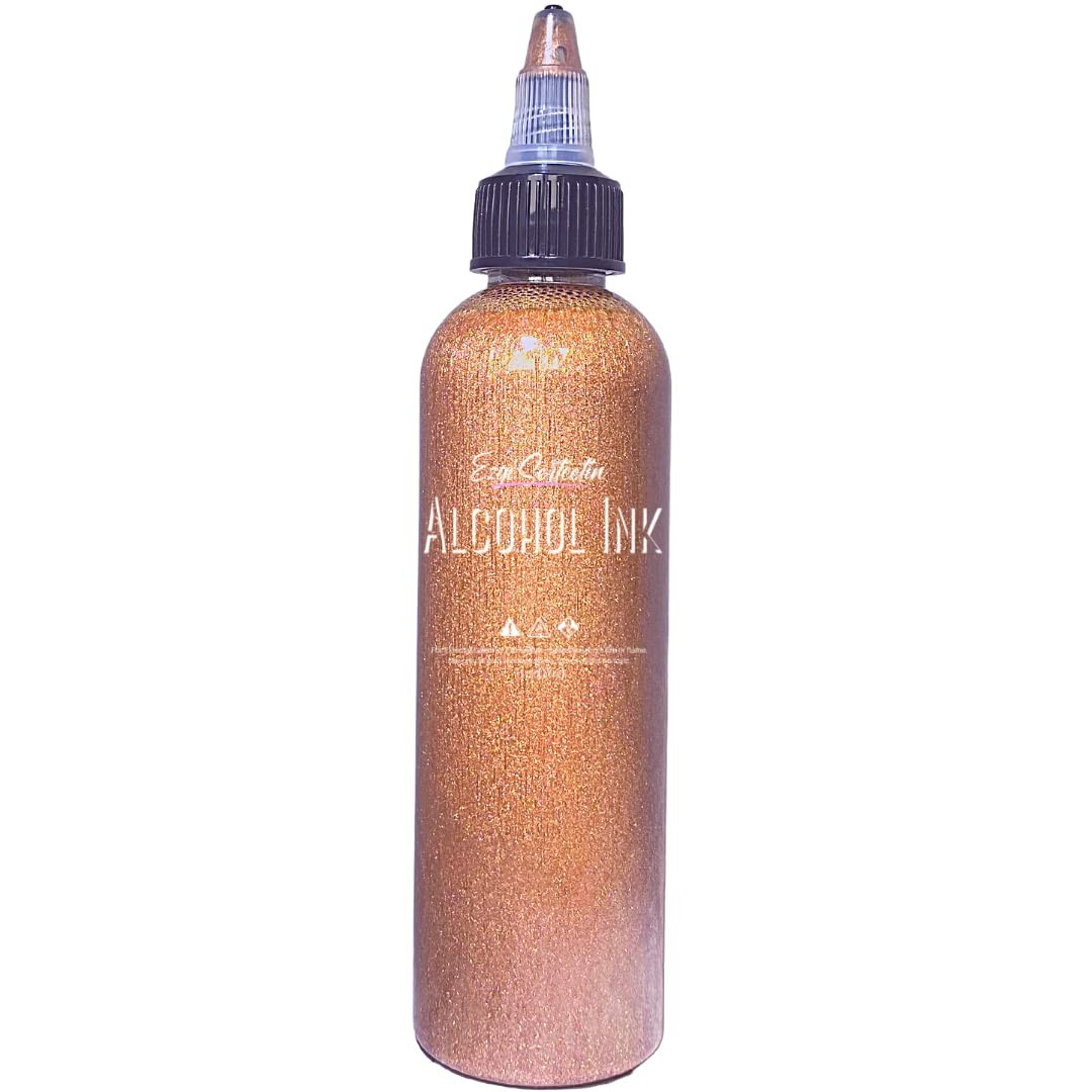 Premium Metallic Alcohol Ink 4oz Vibrant Color for Resin Tumblers Peach