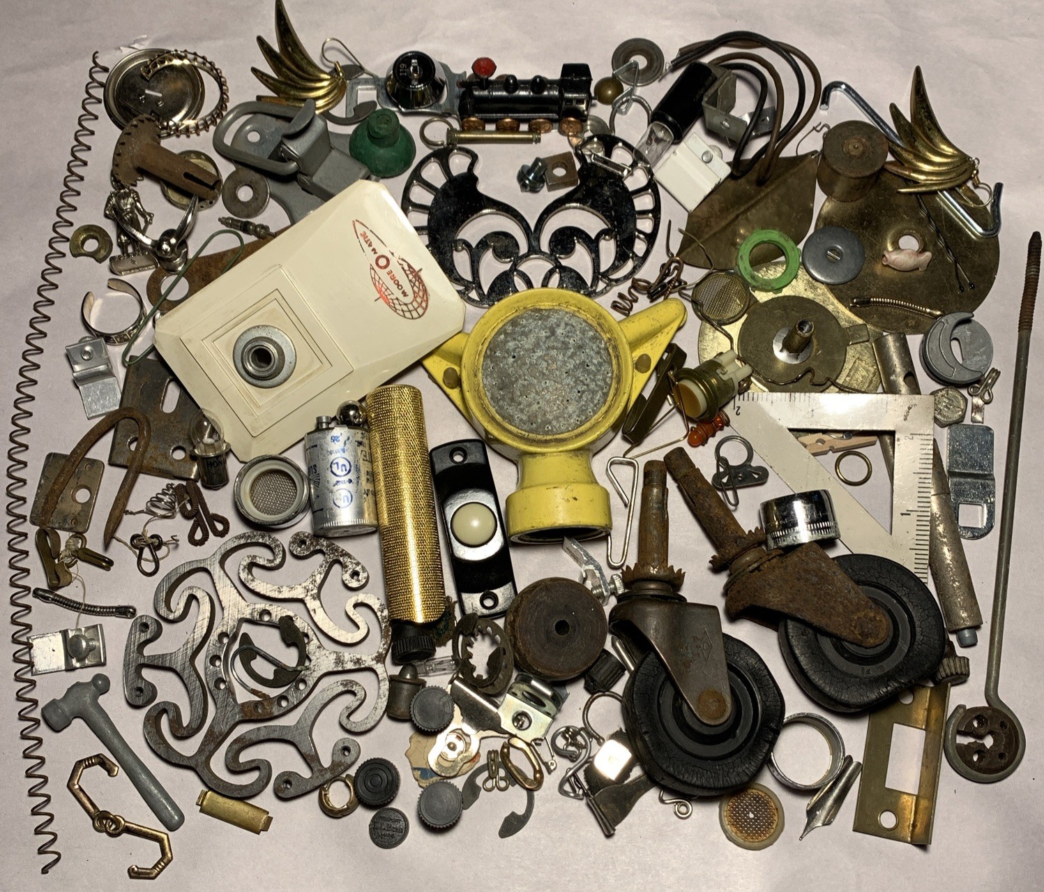 Assorted Metal Junk Lot Repair, Craft, Art Steampunk Assemblage