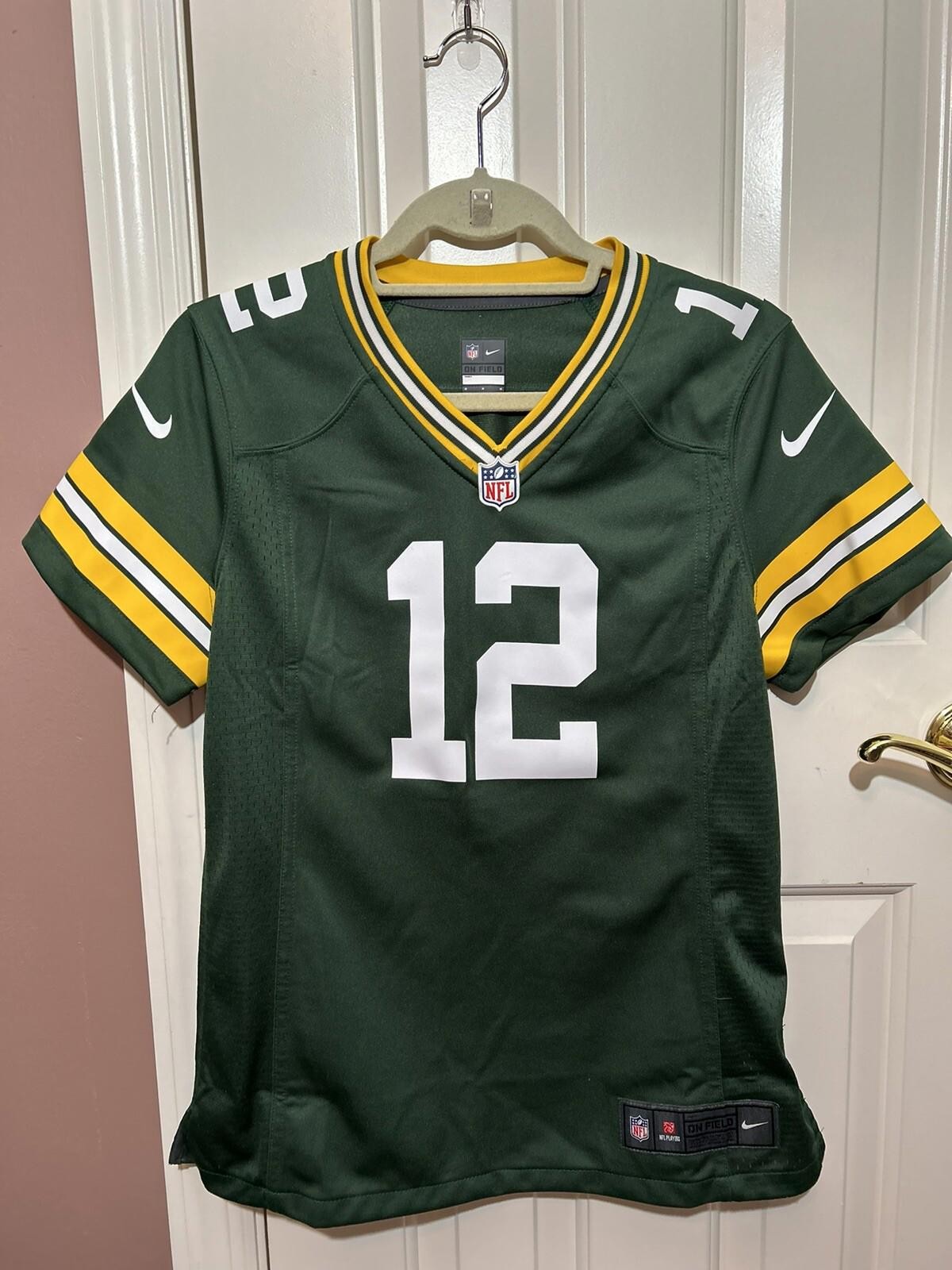 Nike NFL On Field Green Bay Packers Jersey YOUTH Size M #12 Aaron Rodgers