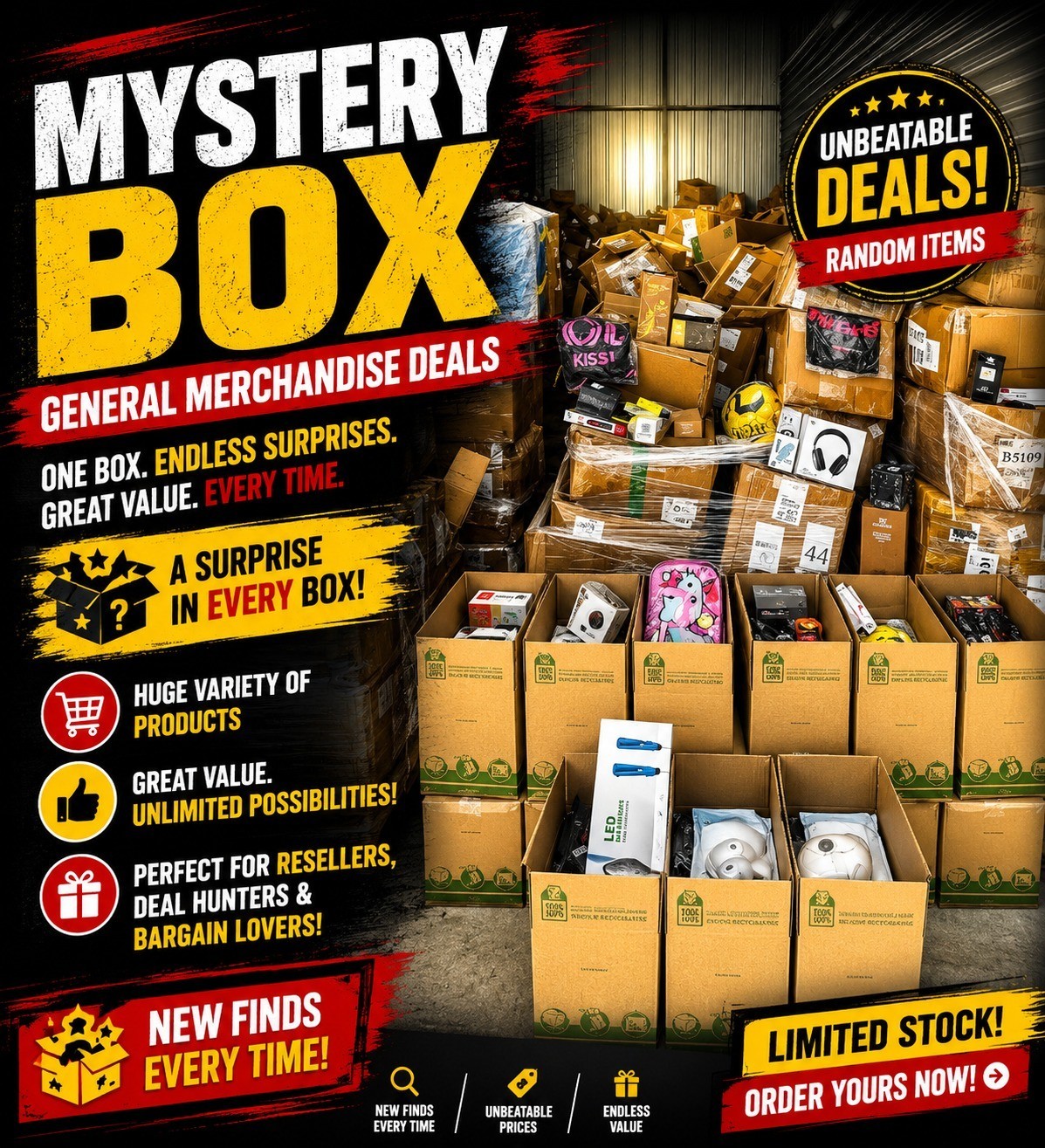 Amazon Wholesale Merchandise Collection – High Demand Consumer Inventory