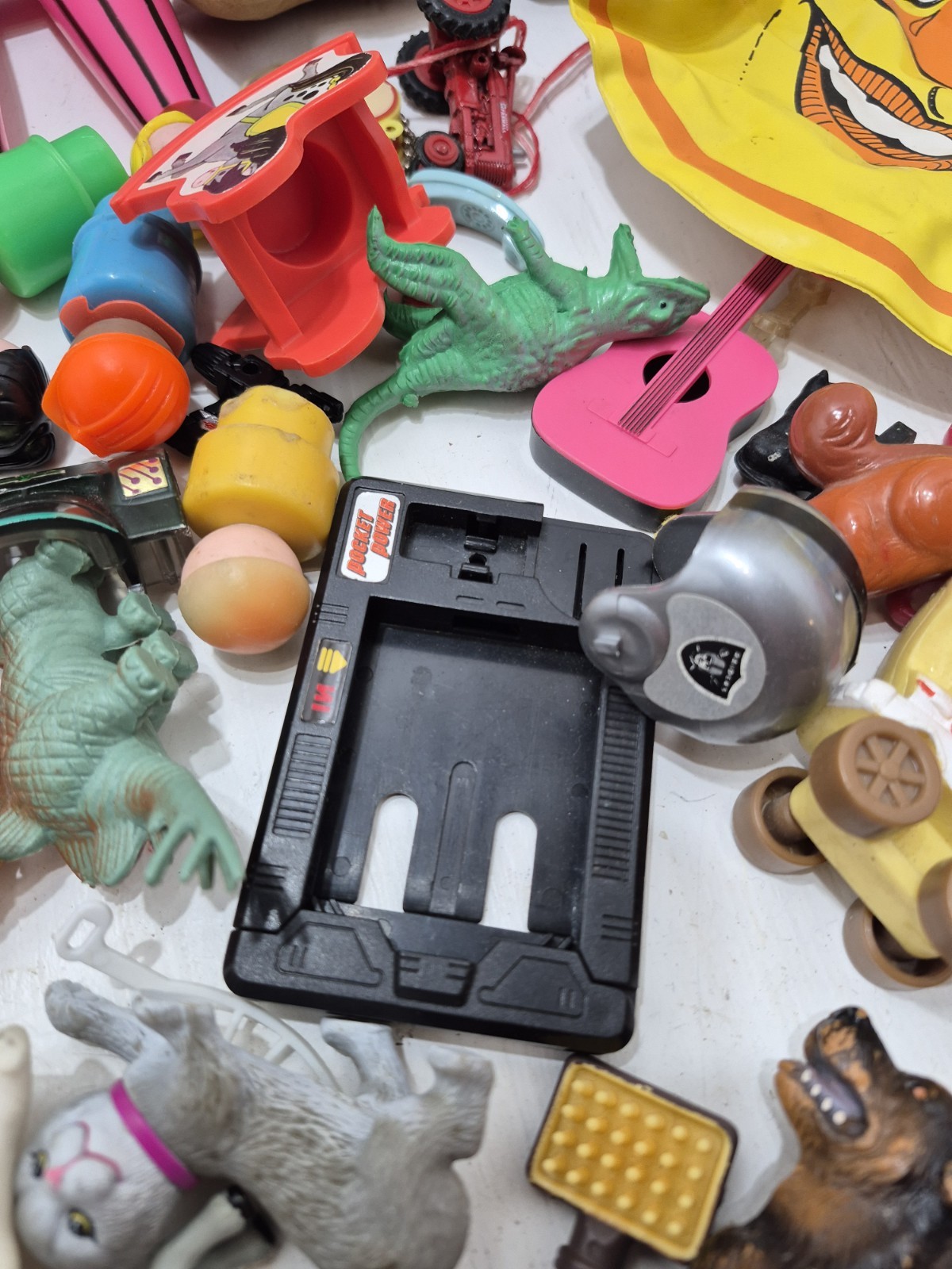 Lot 1970s-1990s Vintage Toys Junk Drawer Figures Animals Vending Charms & More