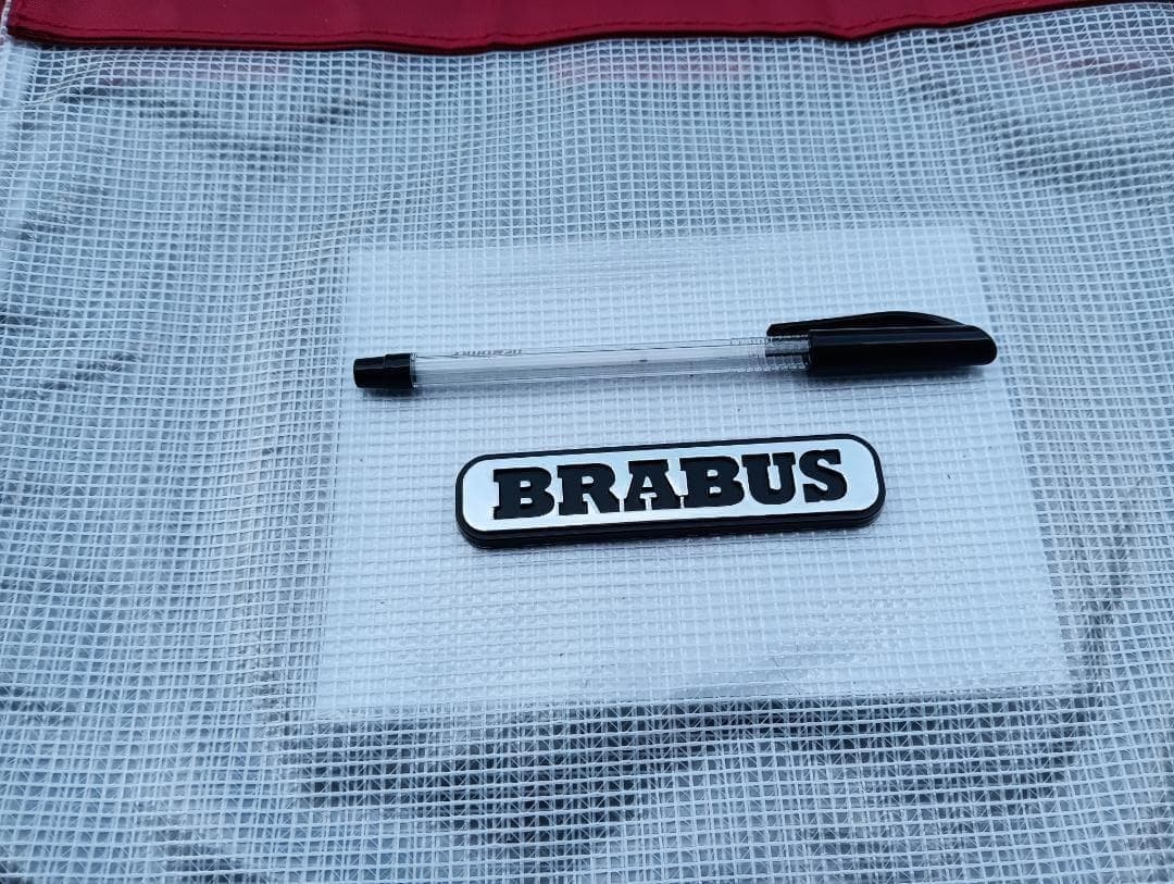 BRABUS Emblem Plated Silver/Black Metal