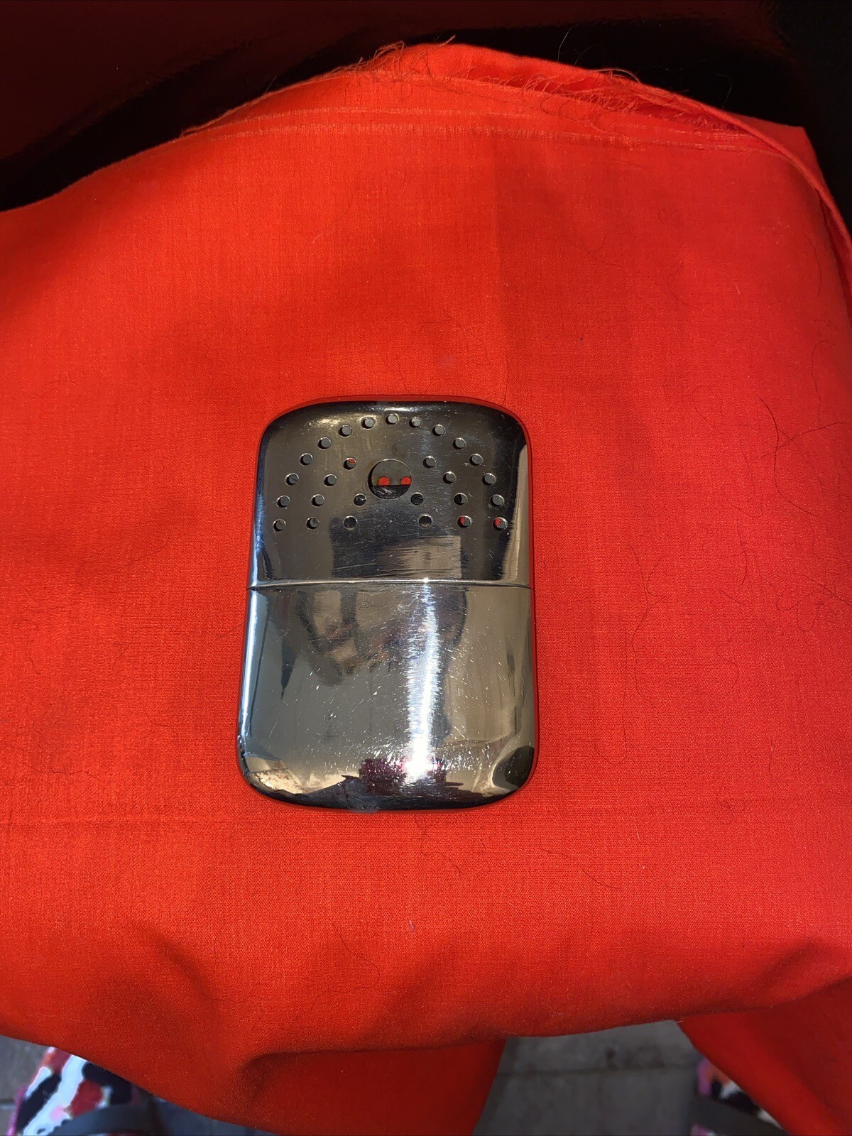 Vintage Peacock Hand Pocket Warmer Made in Japan Metal Silver Color EUC