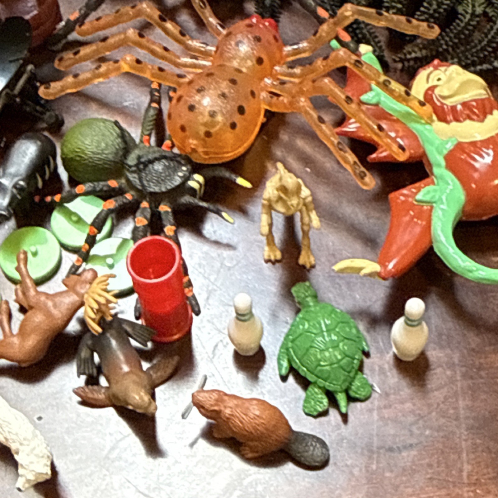 Collectible Toys & Novelty Lot – Animal Figures, Fidgets, Assorted Small Toys