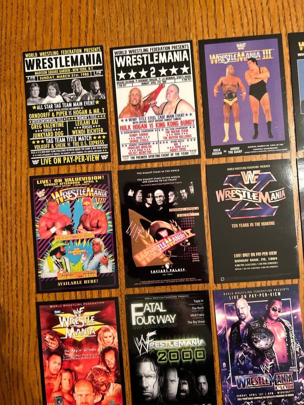 Wrestlemania FRIDGE MAGNETS 80s 90s 2000s 2010s 2020s WWF WWE hulk rock cena
