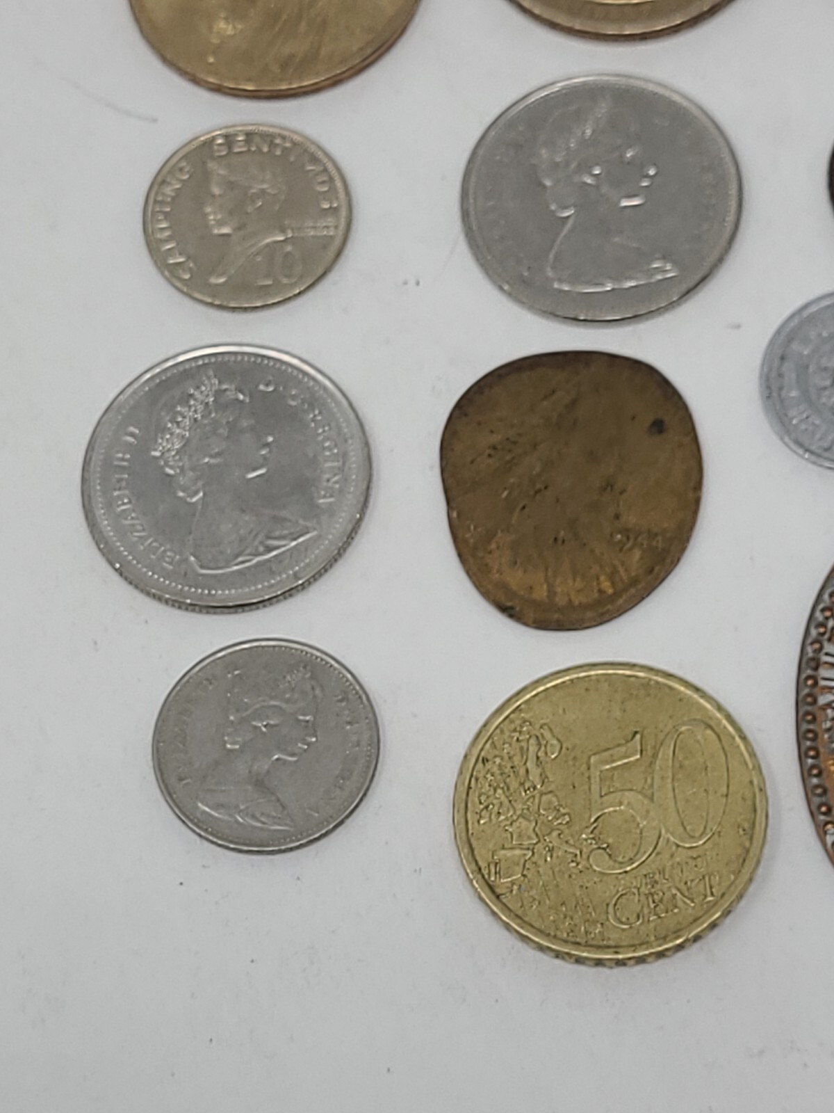 Junk Drawer Lot Including Coins Money Tokens Souvenirs
