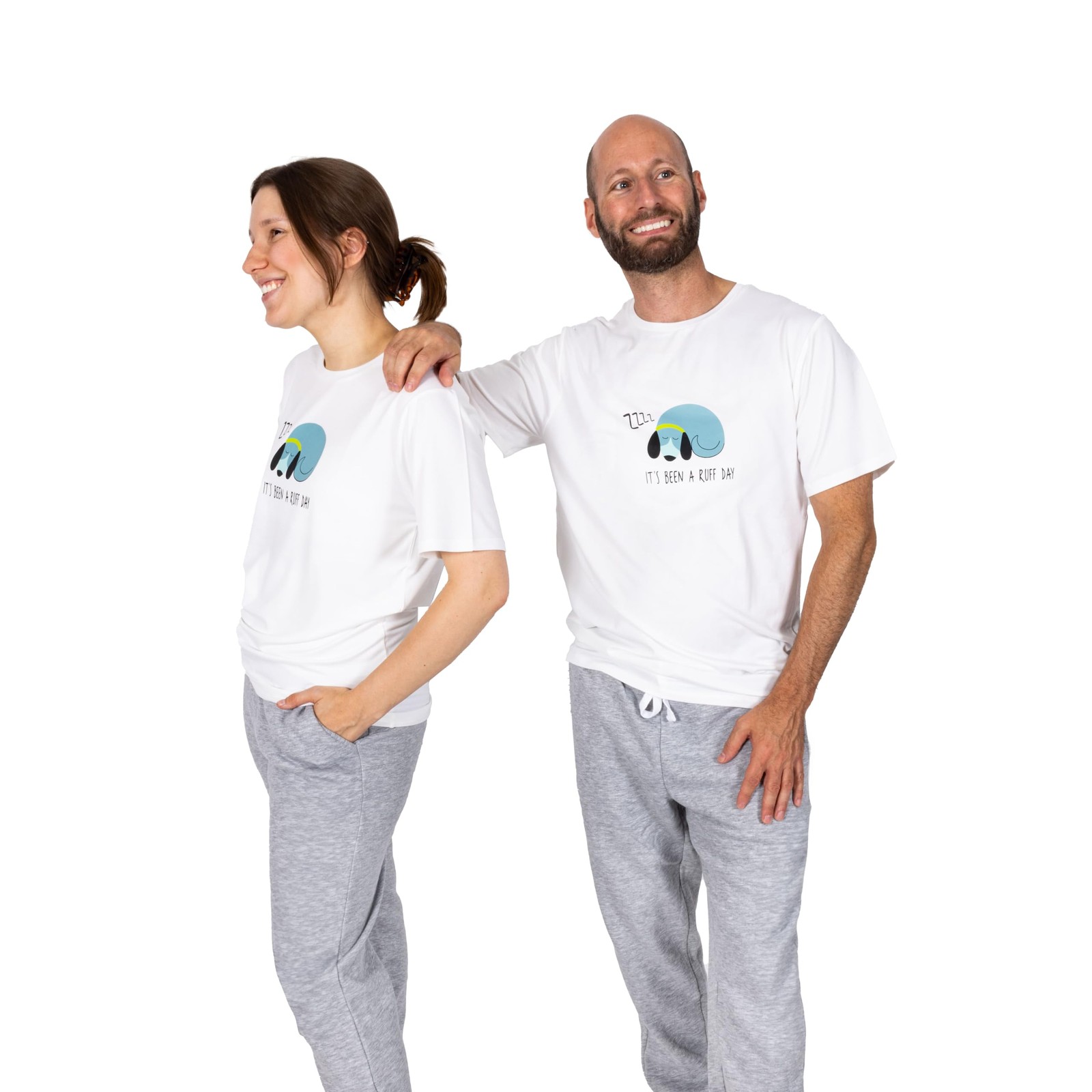 Pavilion Gift Company Ruff Day XXL Unisex Dog T Shirt White Blue Green SoftComfy