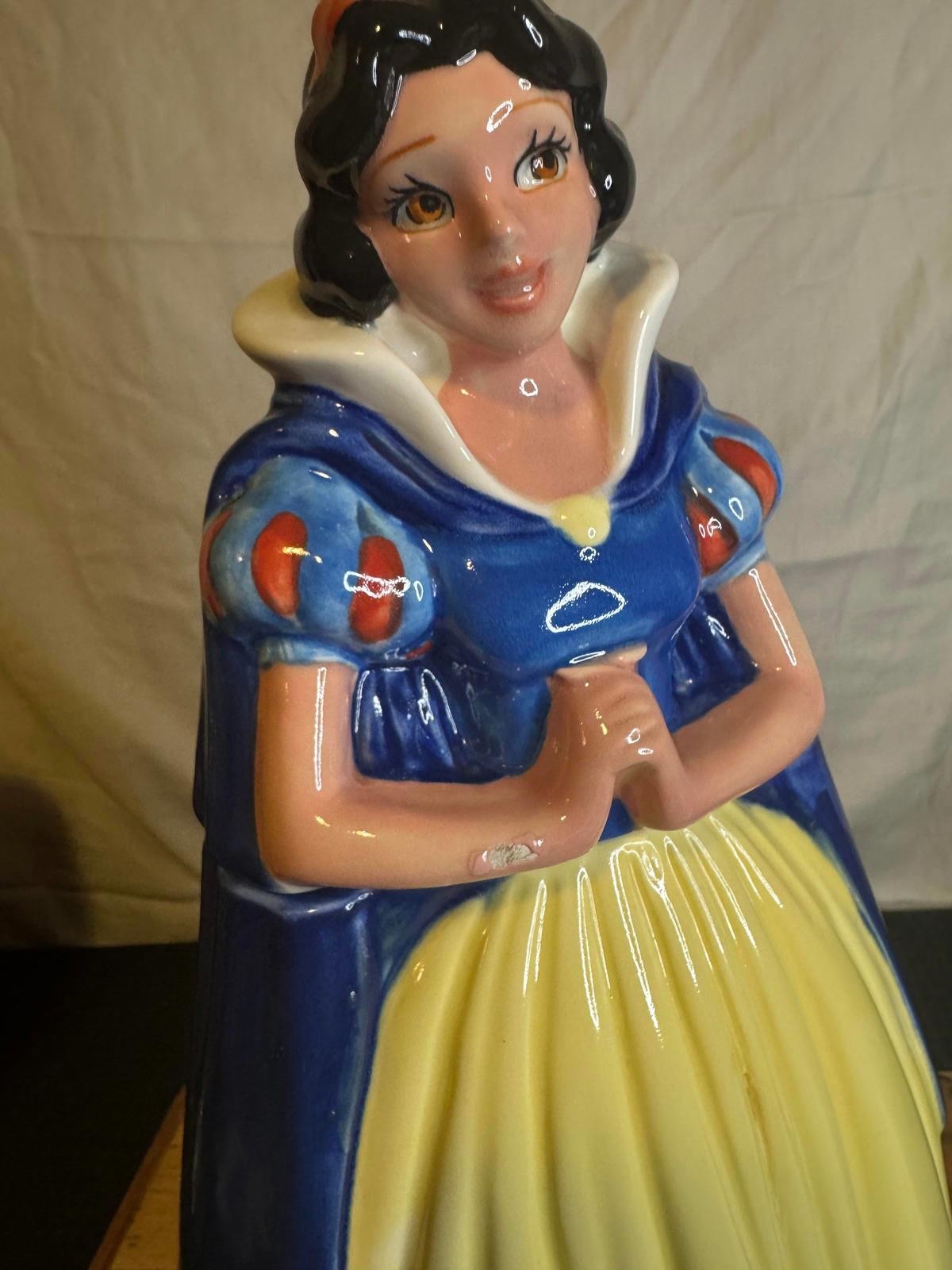 Vintage Disney Snow White Cookie Jar – Treasure Craft Mexico 14″ Ceramic 1990s