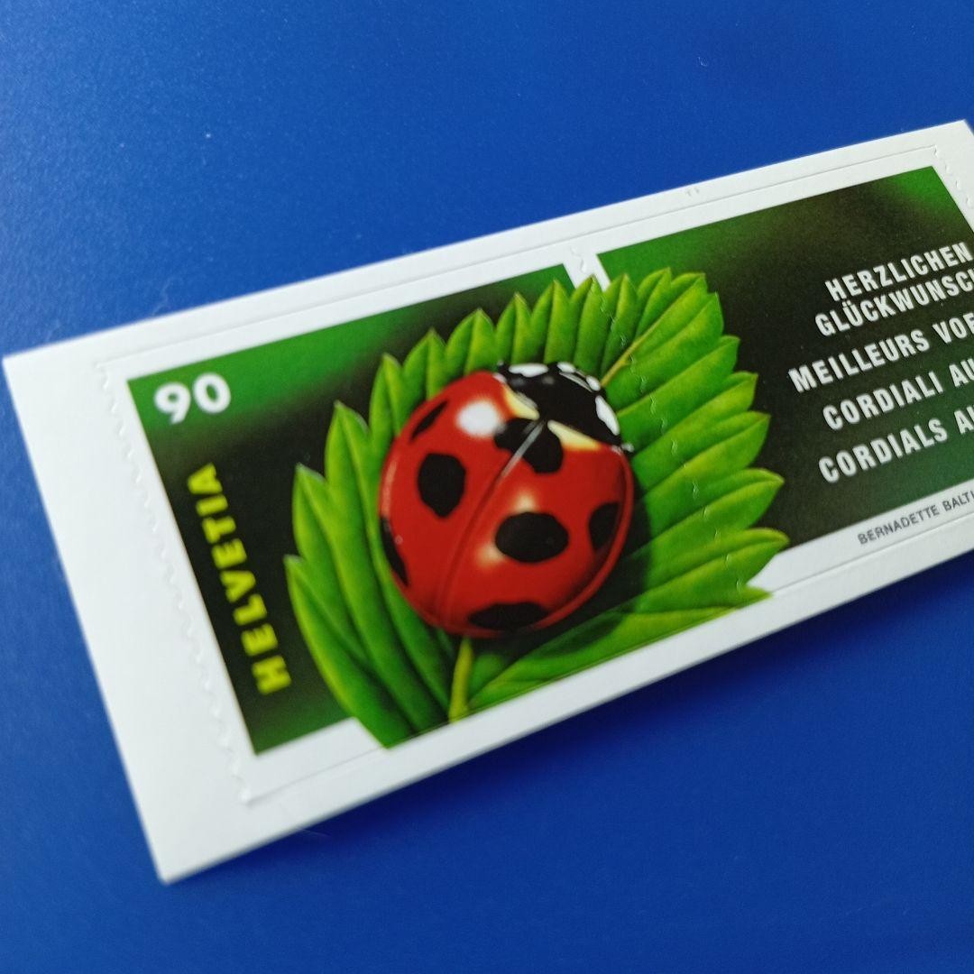 Foreign stamp Switzerland 2002 ladybug ladybug sticker type
