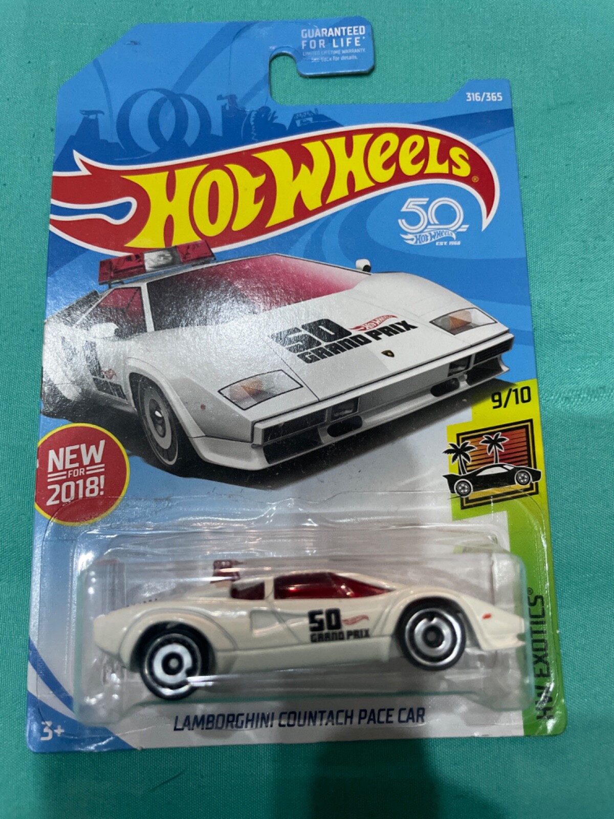 HOT WHEELS LAMBORGHINI COUNTACH PACE CAR HW EXOTICS #9/10