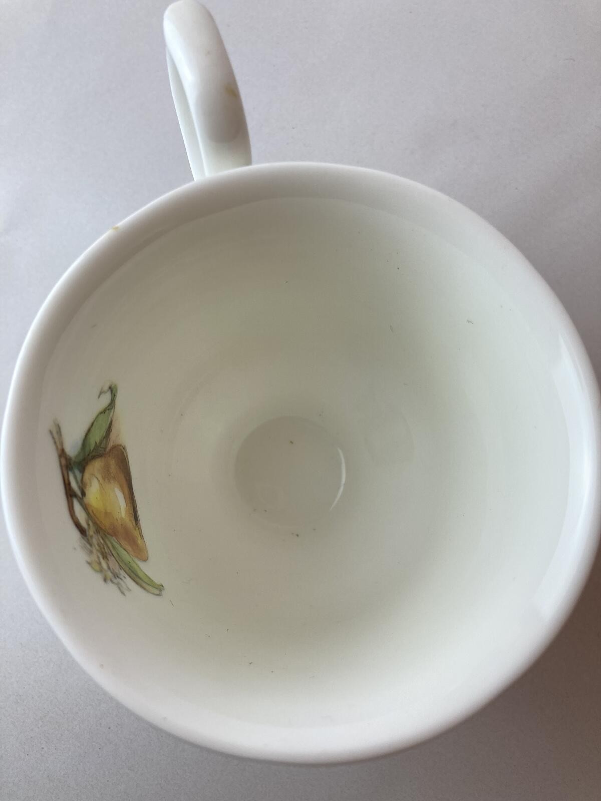 Duchess Bone China Fruit Pattern Teacup Made in England Vtg