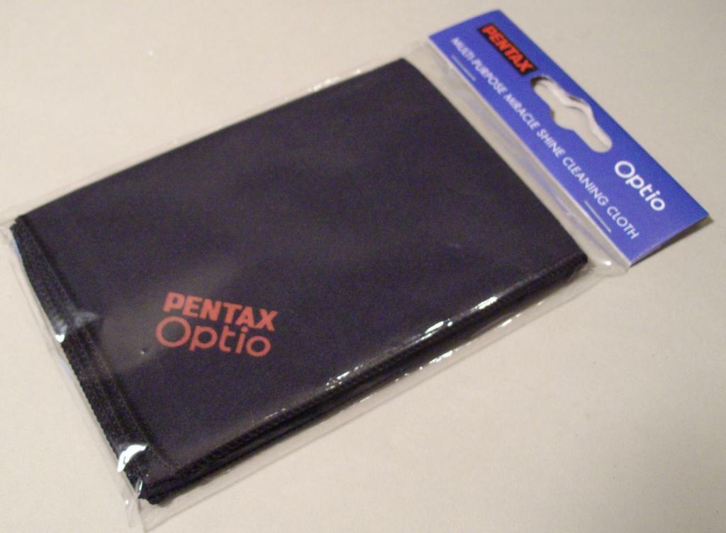 Pentax Microfiber Miracle Shine Cleaning cloth. New, with FREE battery tester.
