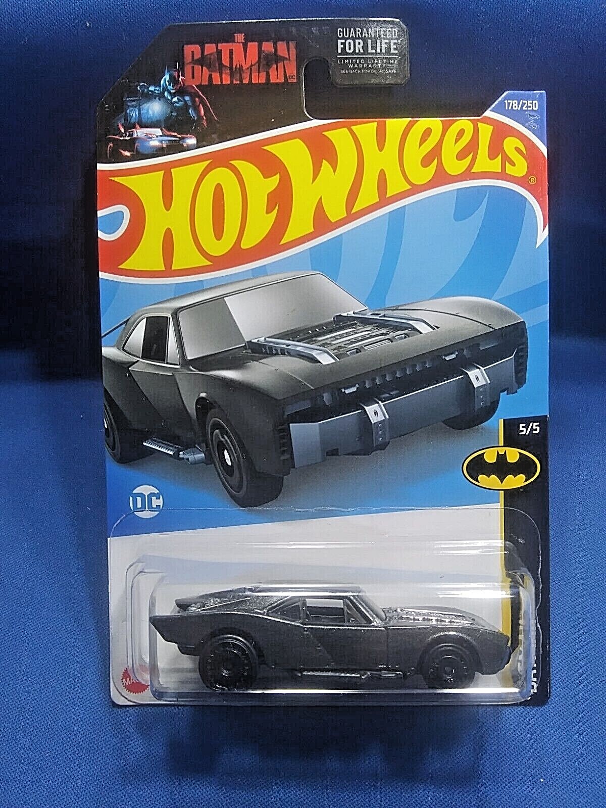 2022 Hot Wheels DC Batmobile Batman Series #5/5 Gray Diecast 1:64 Scale Must See