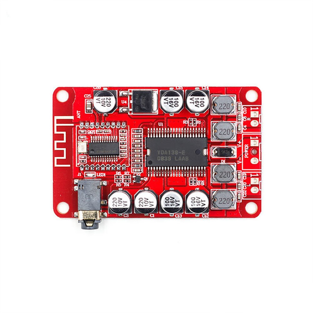 YDA138 Bluetooth Amplifier Board Module 2.0 Stereo Class D 2*15W DC 12V 2A
