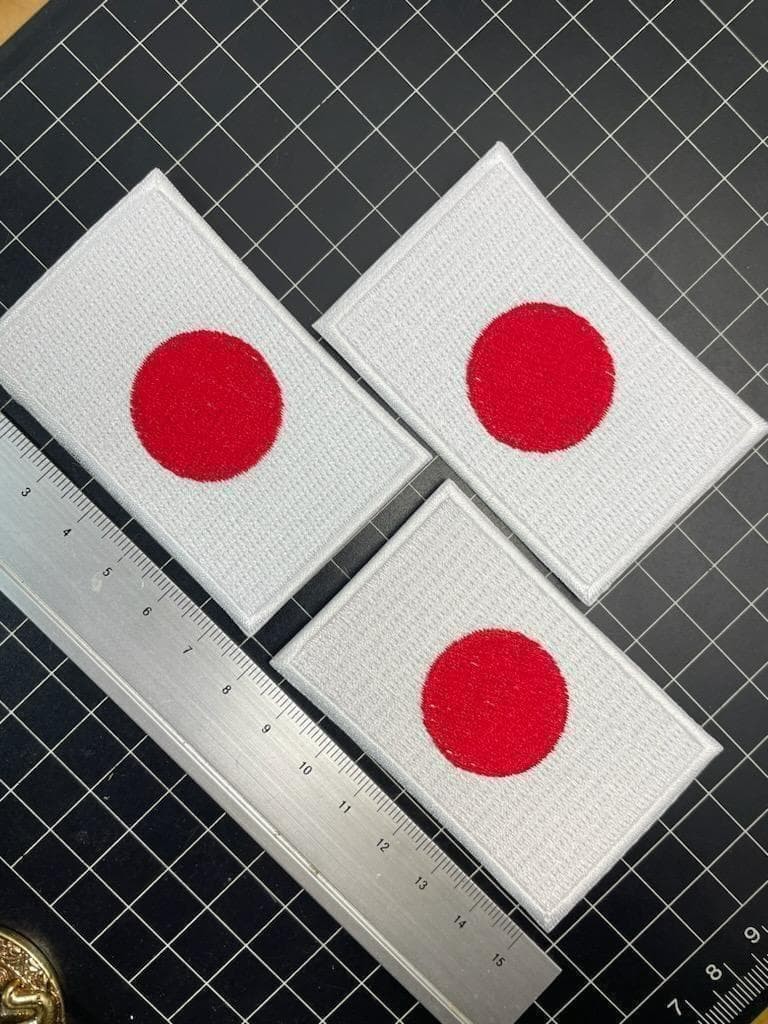 Set of 3 iron patches Hinomaru Japanese flag Asahi flag Japanese flag Japan
