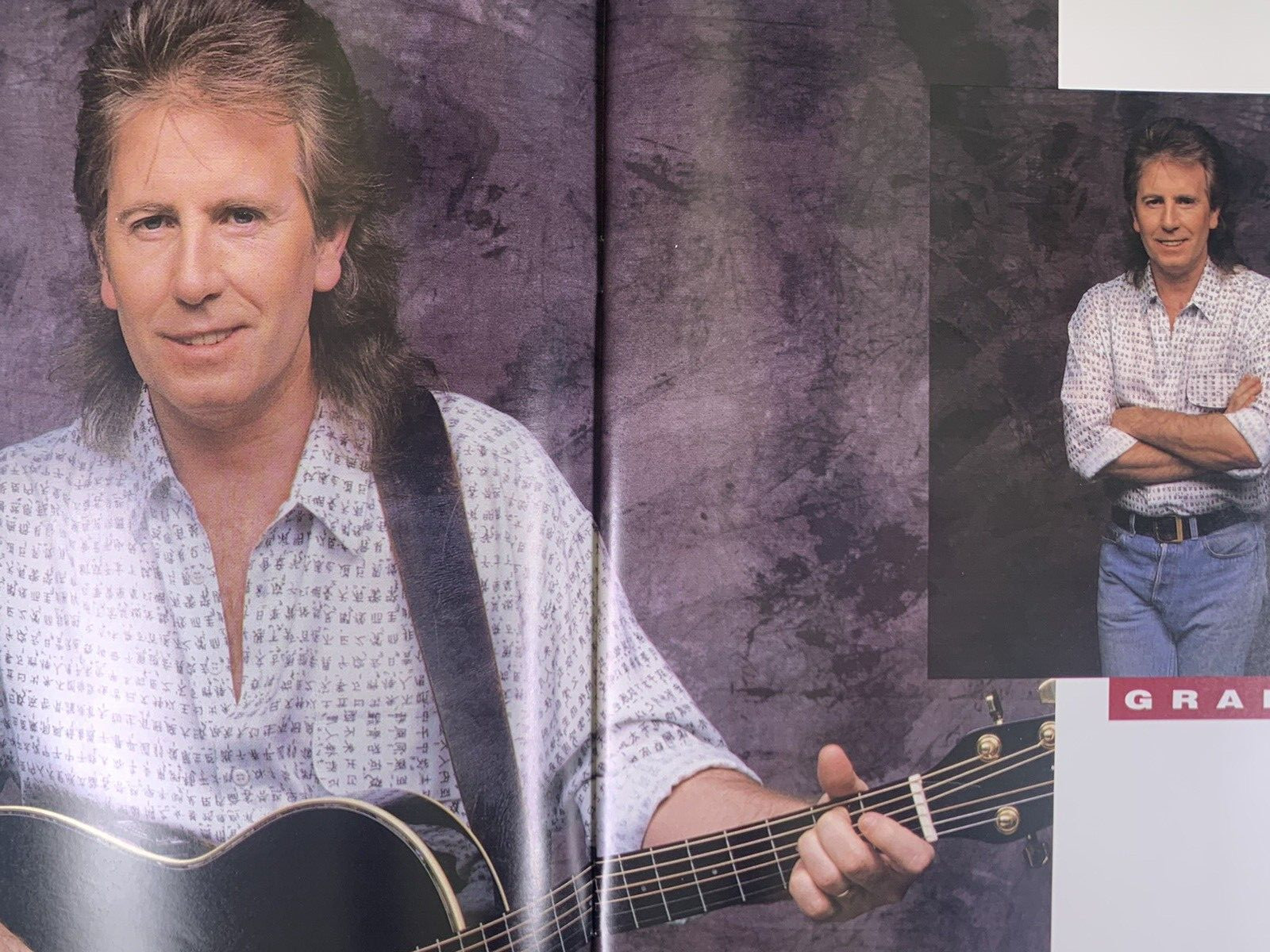 Crosby Stills And Nash Programme Official Original Vintage Live it Up Tour 1990