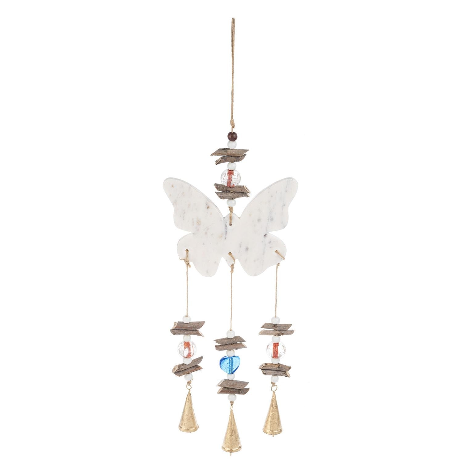 Ganz Hanging Musical Windchime 28in Marble Butterfly Outdoor Garden Decor