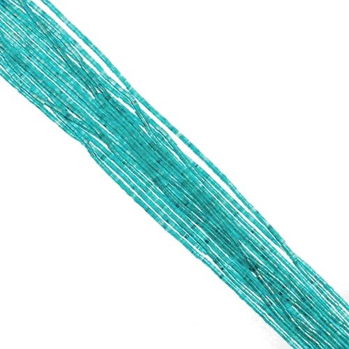 John Bead 23g Cylin Beads Teal AB 11/0 Glass Seed Beads Jewelry Crafts