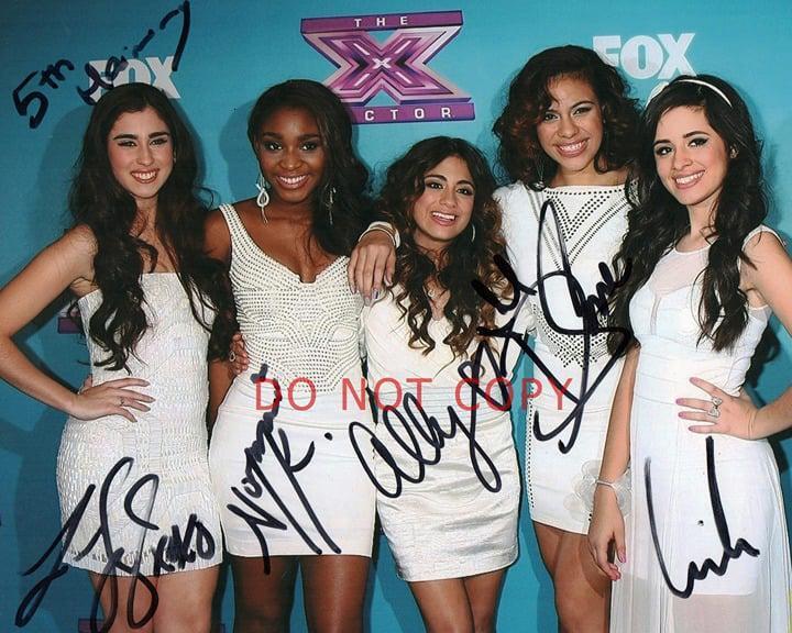 Fifth Harmony band SIGNED reprint 8×10 Photo Autographed RP #3