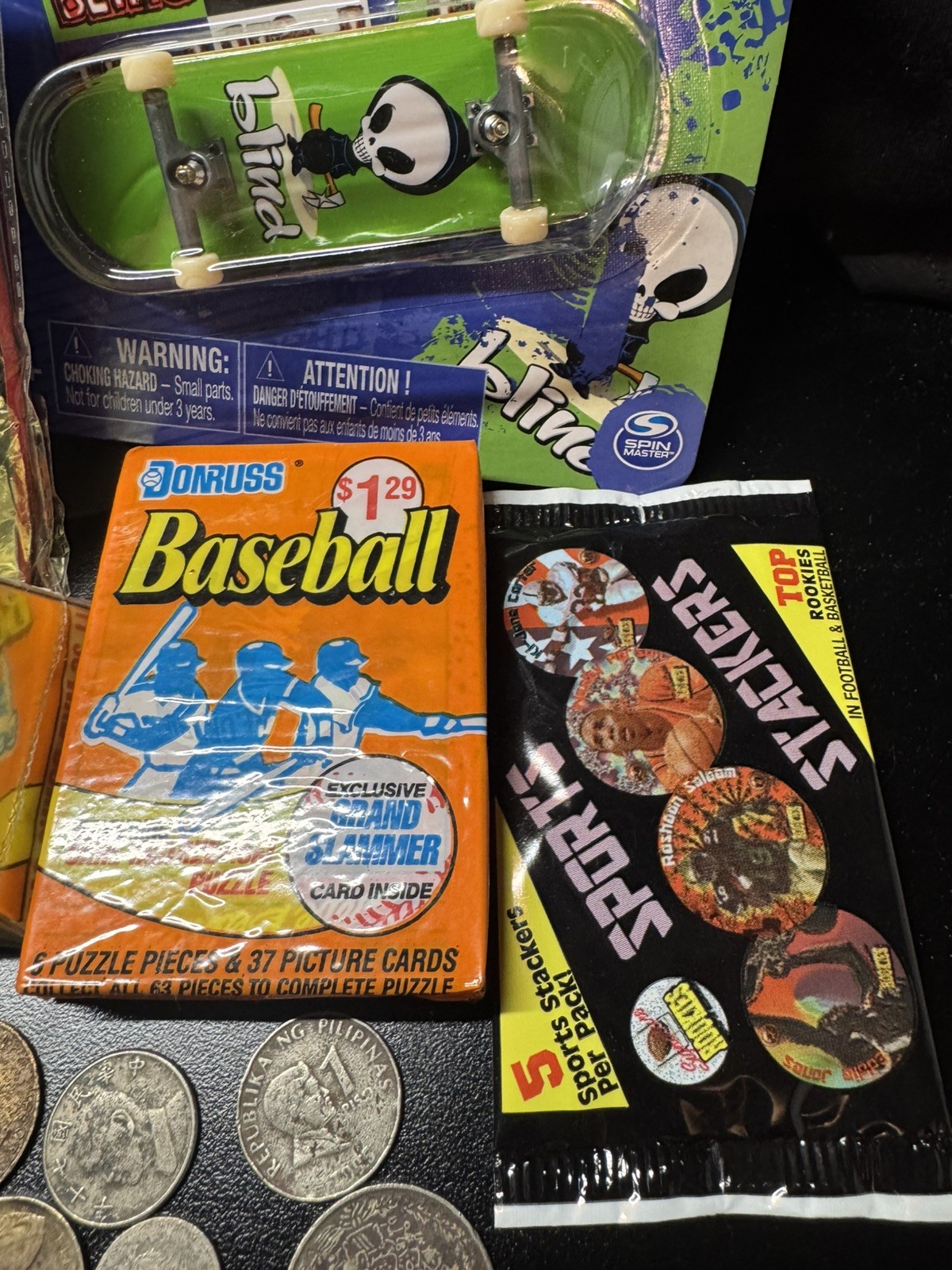 junk drawer lot Coins Cards