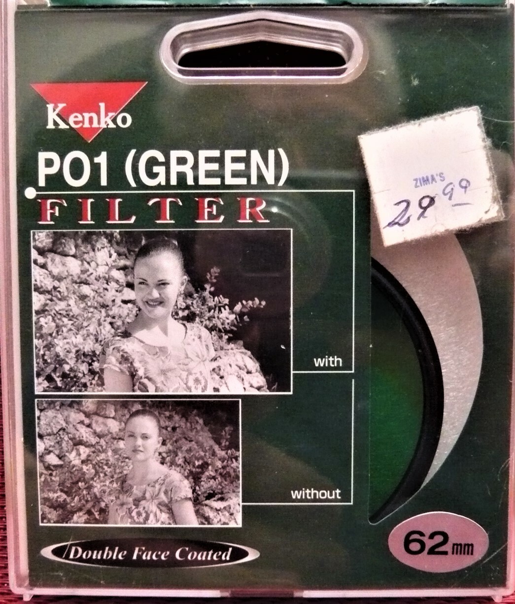 52mm GREEN (PO1) KENKO. Optical Glass Filter. Japan. NEW !