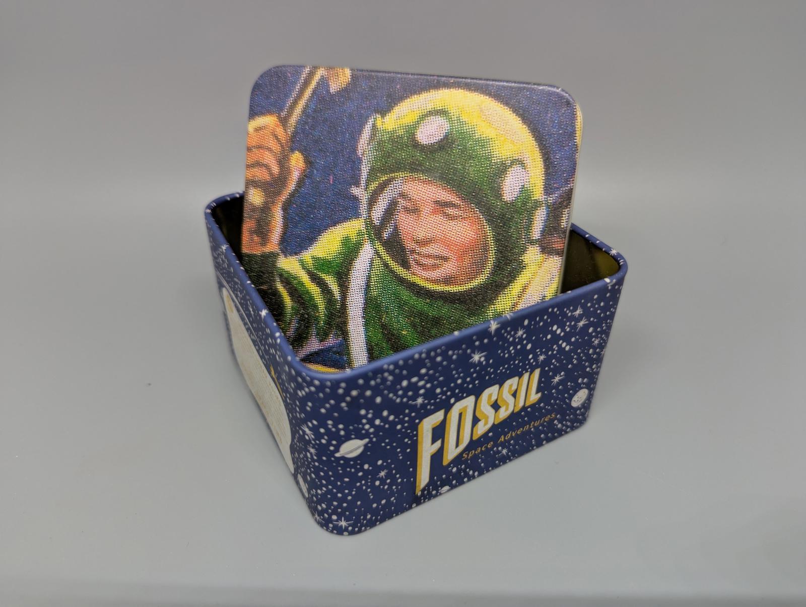 Vintage Fossil Space Adventures Collectible Tin 2000