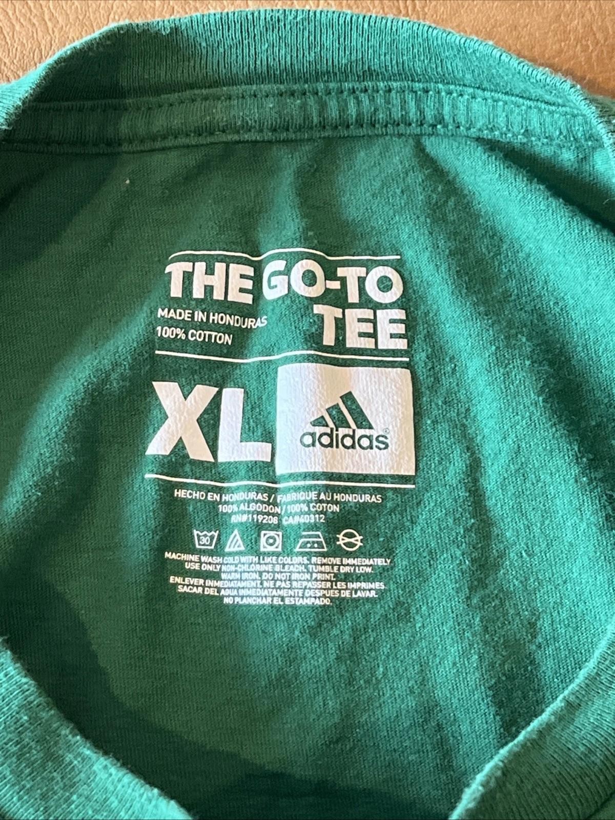Crazy For Notre Dame Adidas Go To Tee Shirt (Adult XL) Green