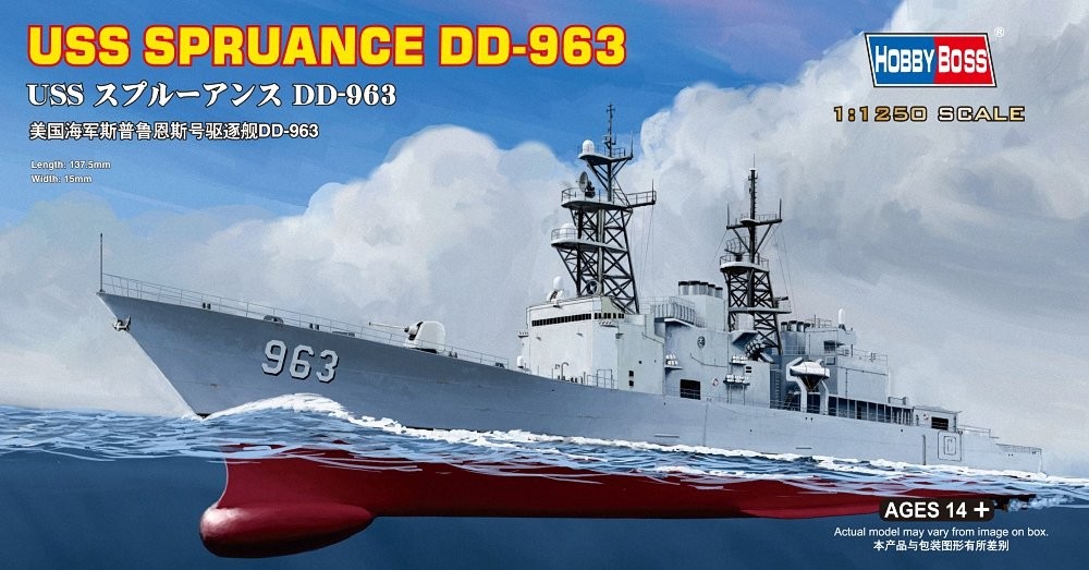 Hobby Boss USS Spruance DD-963 Boat Model Building Kit