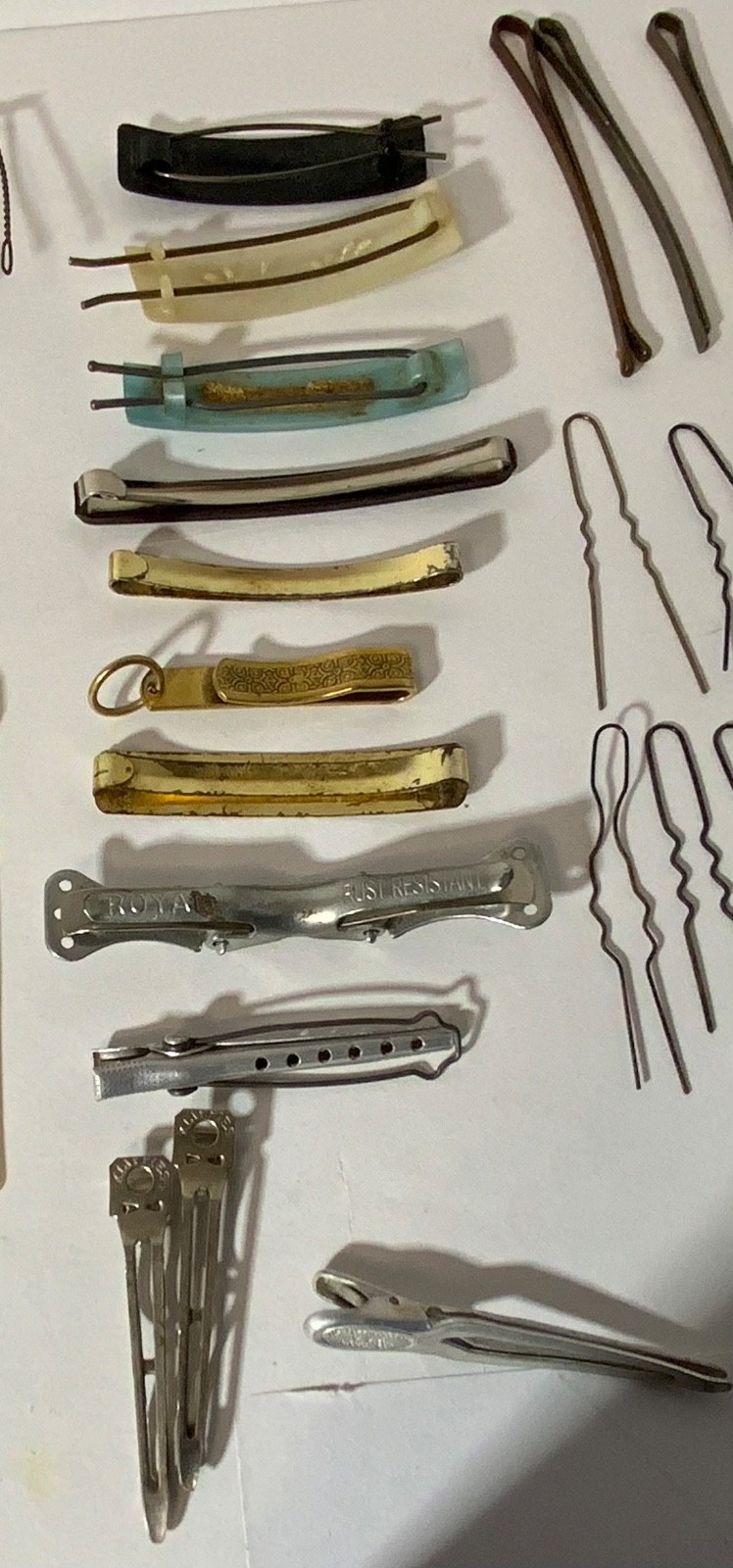 VTG Junk Drawer Lot Assemblage Art Mixed Media Crafts Hair Accessories 60+ Pins
