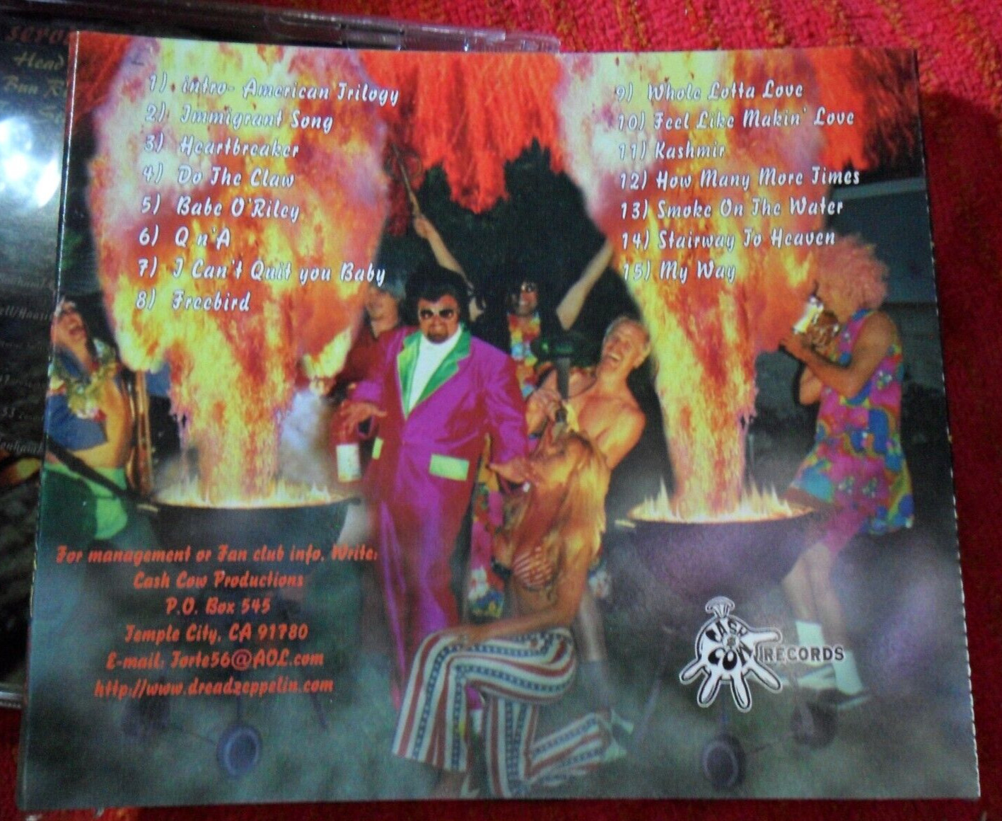 DREAD ZEPPELIN LIVE FRONT YARD BBQ ~ VERY RARE ORIGINAL CASH COW 1995 CD LED