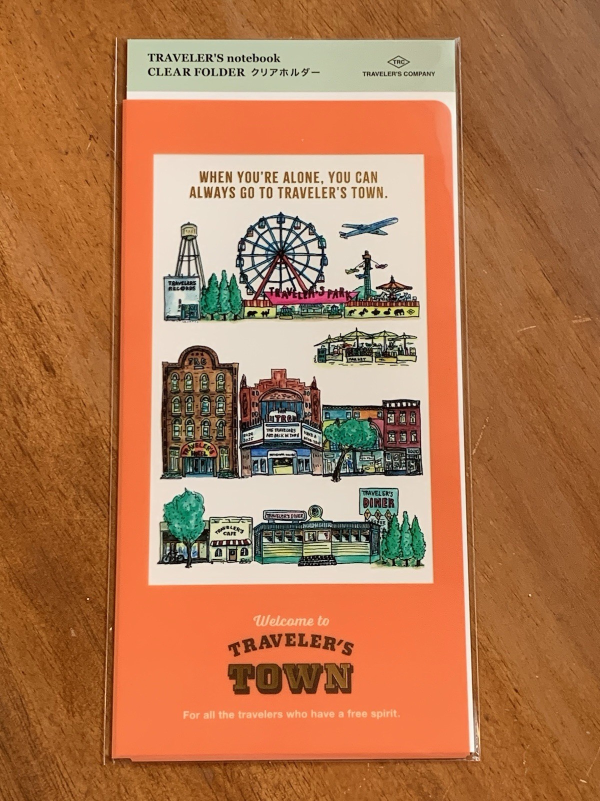 Traveler’s Company Traveler’s Town Clear Folder Regular Size New