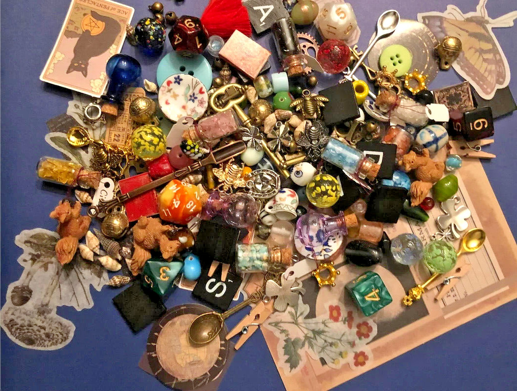 1 Pound “Junk Drawer” Collectibles Lot -Mixed smalls, old and new items -#SX86