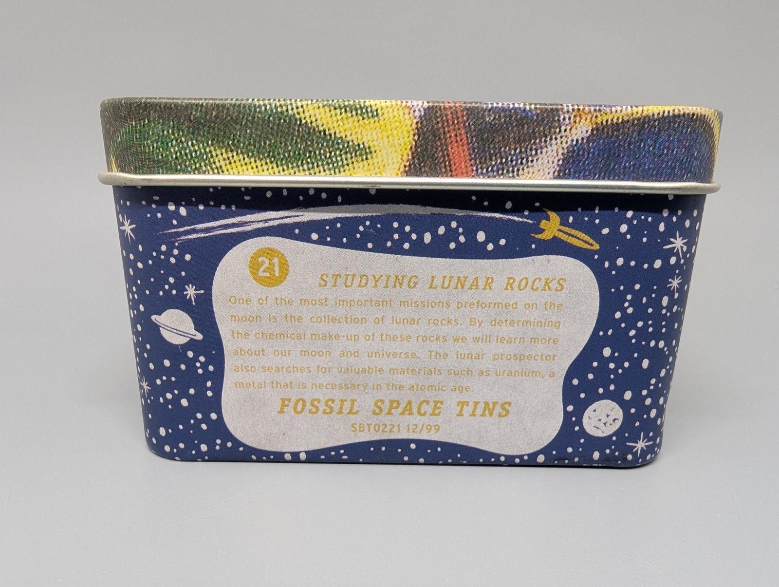 Vintage Fossil Space Adventures Collectible Tin 2000