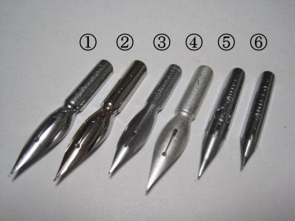 35 Wooden pen barrel (plain wood) & Nikko replacement nib set of 10 in 6 types