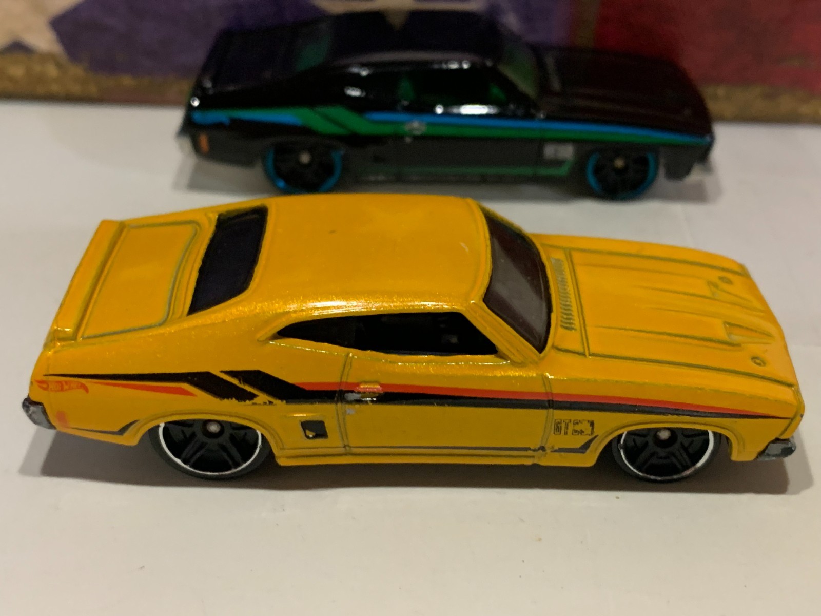 HOT WHEELS 1973 FORD FALCON XB X2. YELLOW & BLACK