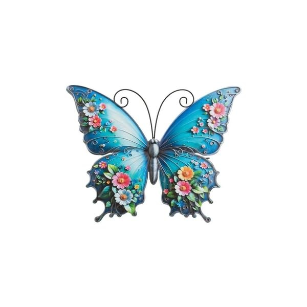 Regal Art & Gift 12″ Blue Butterfly Wall Decor Figurine