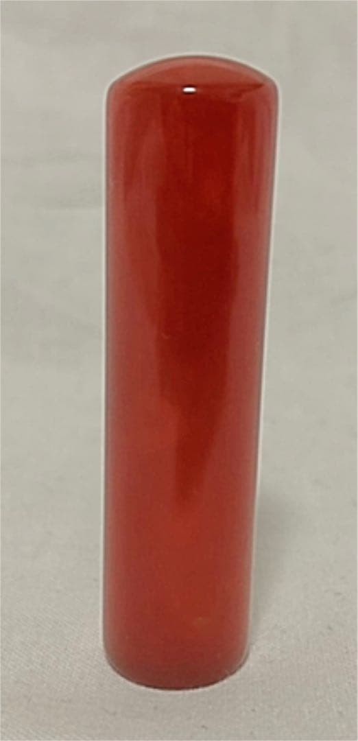Red agate 15mm stamp material