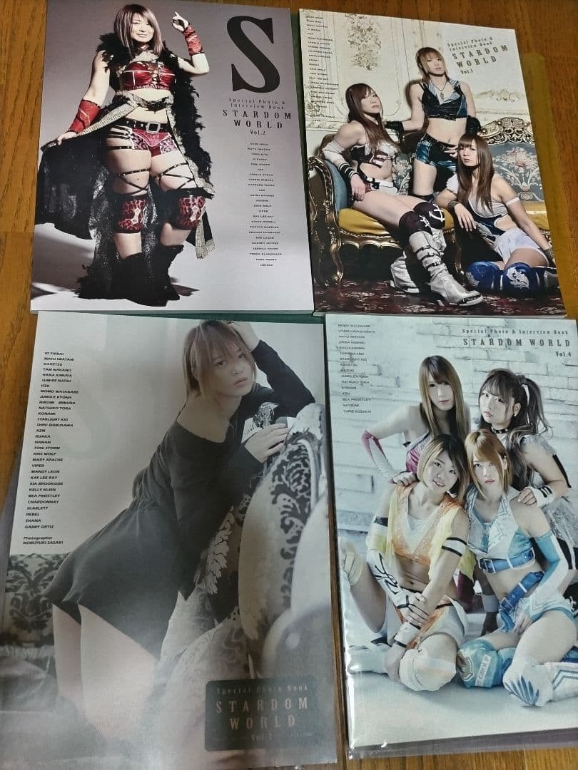 Kairi Hojo Autographed Stardom World Photo Book Set Vol1-4 Io Shirai Mayu Iwata