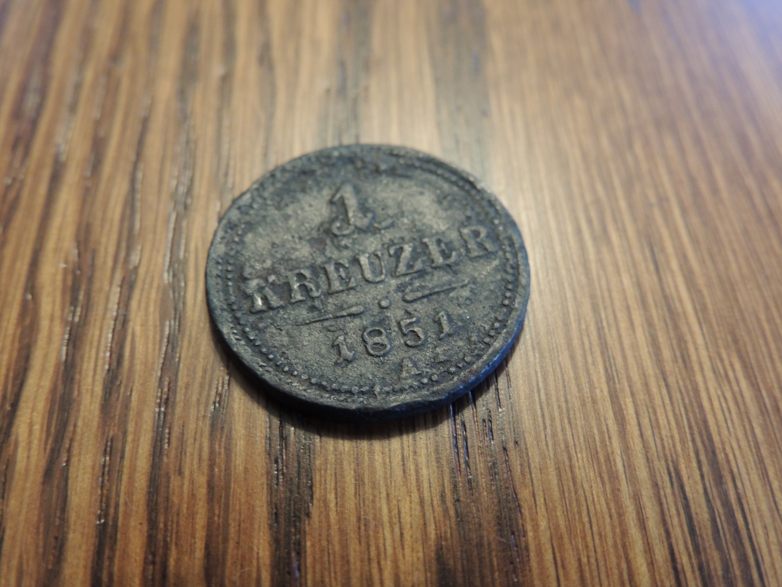 1851 1 Kreuzer Austria Coin