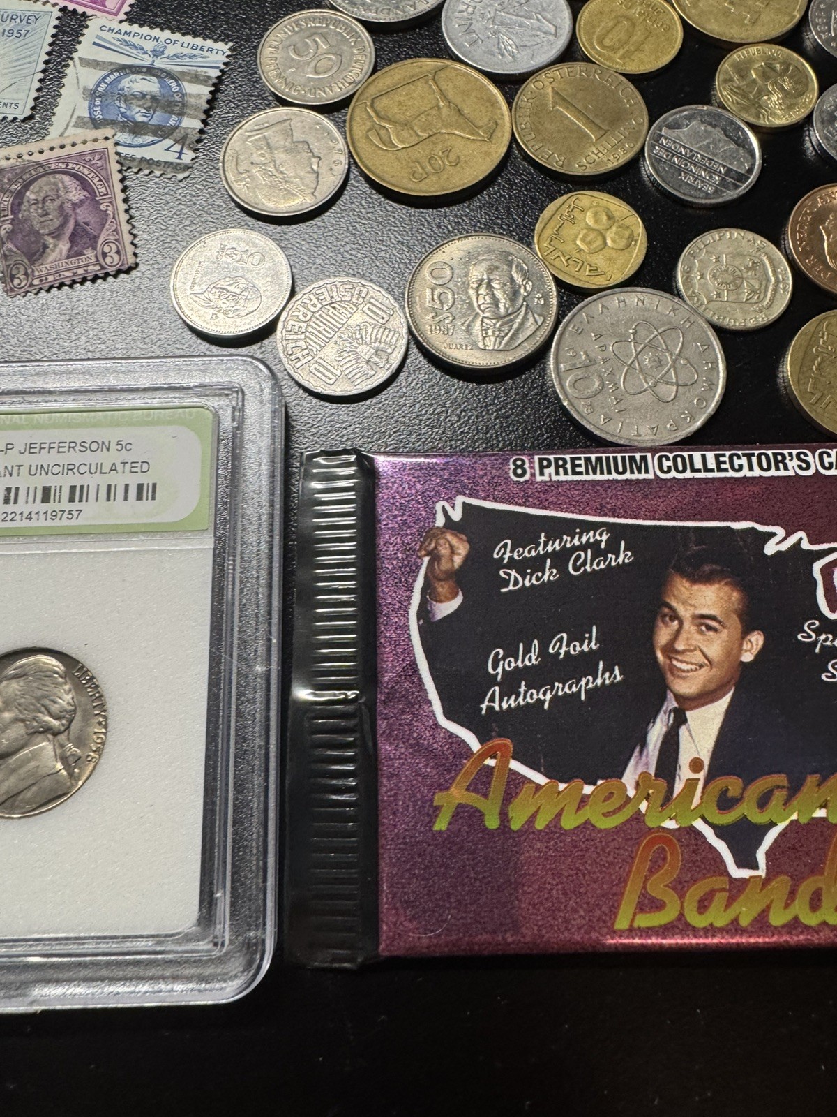 junk drawer lot Coins Cards