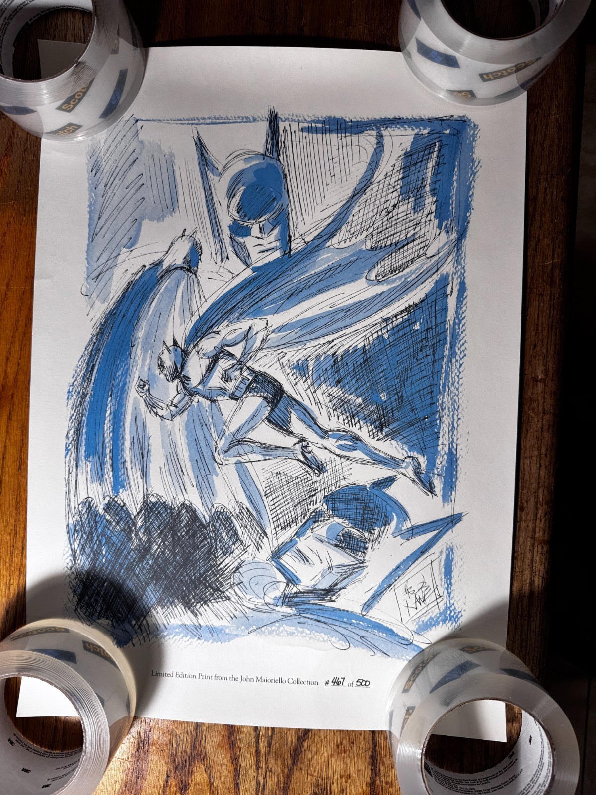 Bob Kane Batman Lithos John Maioriello Original Sketch Collection 467/500 Box 2