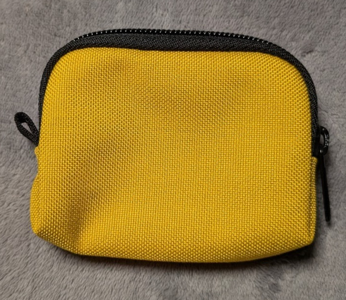 Manhattan Portage Coin Purse Zipper Card Holder Yellow Cordura Fabric 1008 NWOT