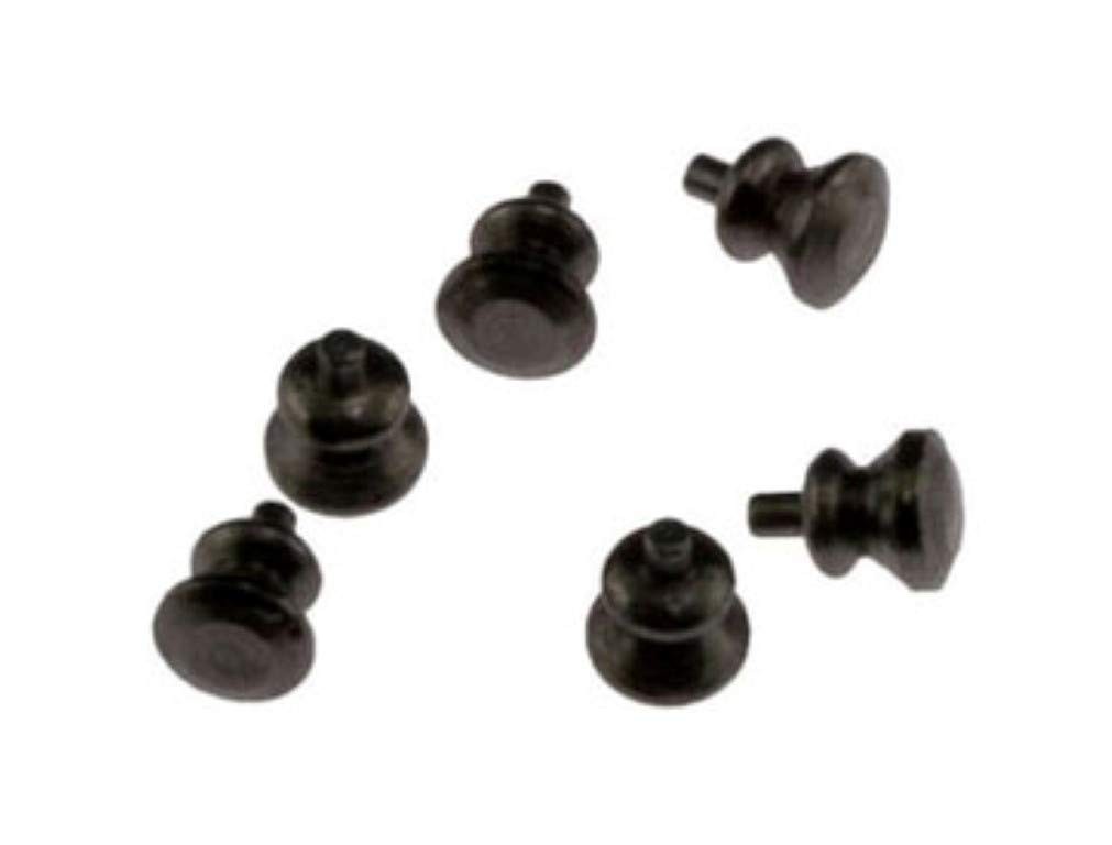 Dollhouse Miniature Small Round Knobs, Pewter Finish, Pkg of 6