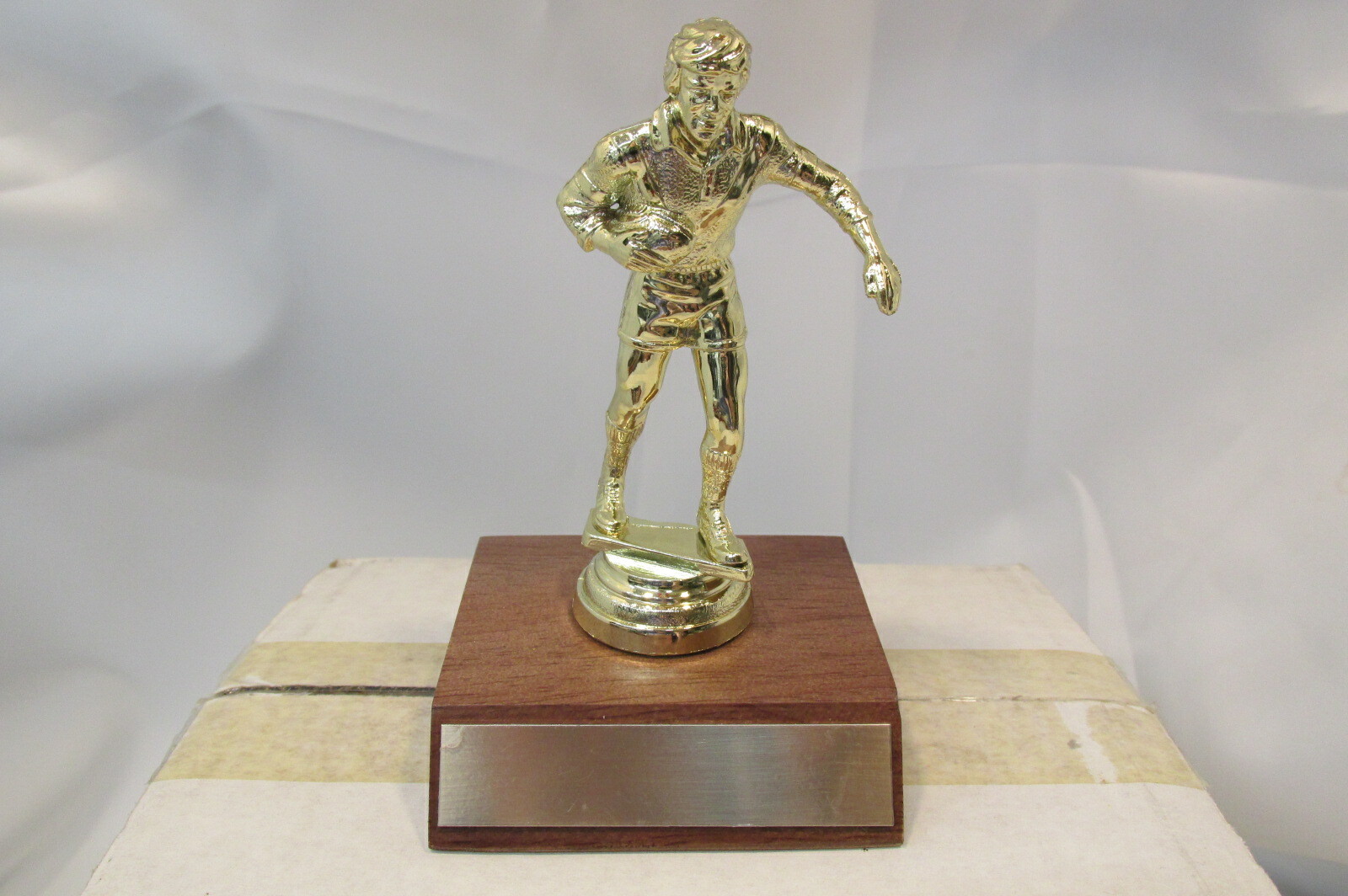 RUGBY Mens Boys Male UK Canada Aus. Special Award Trophy Real Wood Base FastShip