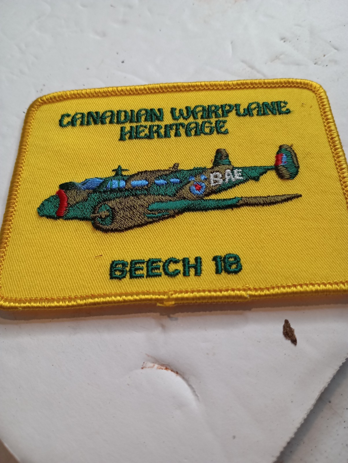 CANADIAN WAR PLANE HERITAGE BAE BEECH 18 AIRPLANE PATCH