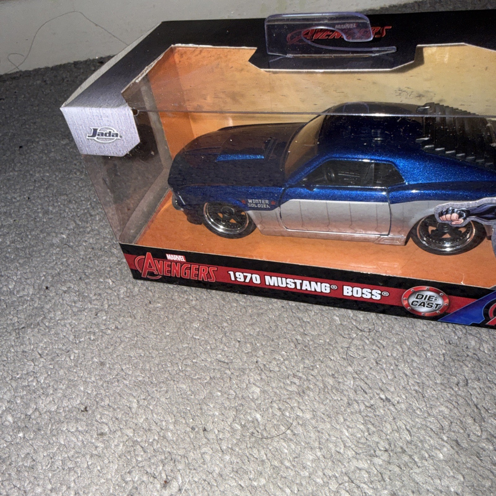 Marvel Avengers 1970 Mustang Boss Jada Diecast 1:32 Scale Winter Soldier New