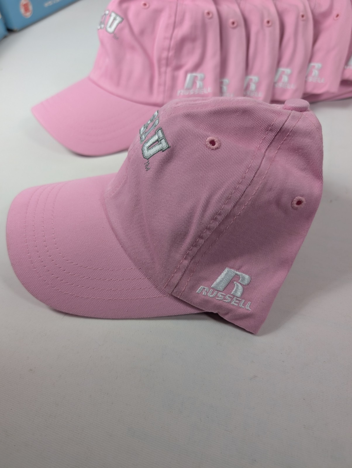 Wholesale Lot 11 Hats Russell E.I.U. Adjustable Strap Vintage Mid 2000’s New