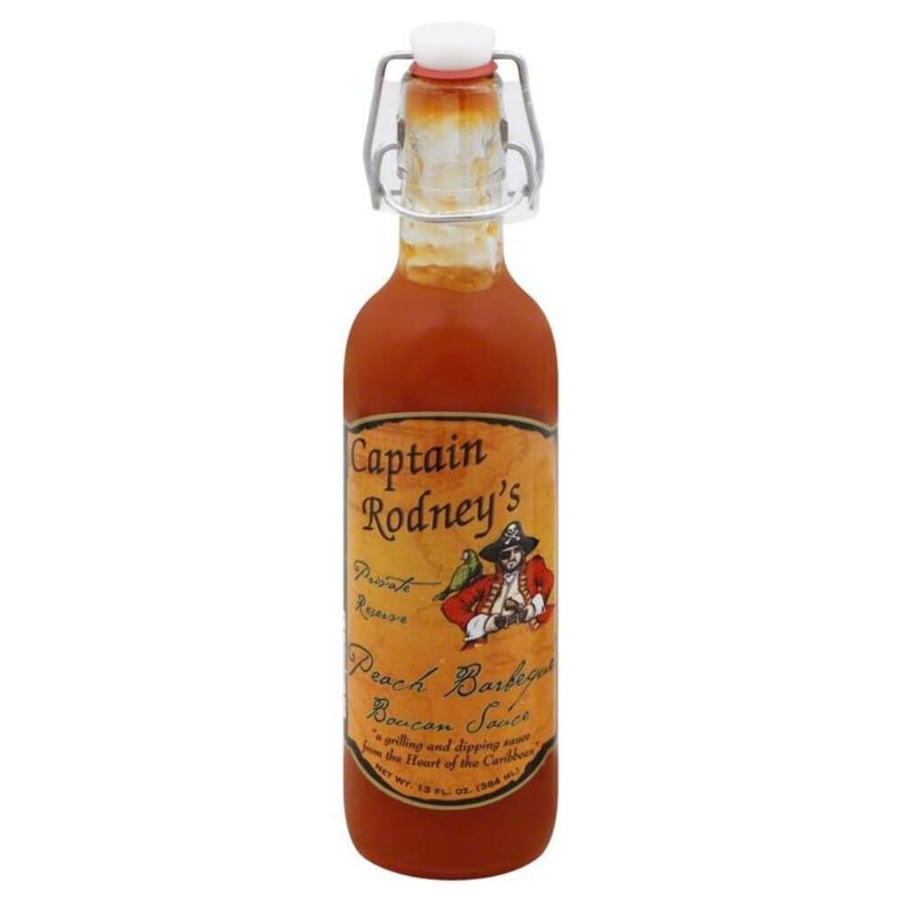 Captain Rodney’s Spicy Peach Barbeque Sauce 17oz (1 Count)