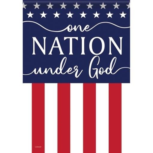 Carson Home Accents Flag-Garden-Dura Soft-One Nation (12.5″ x 18″)
